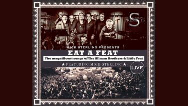 Poster advertising a live show: 'Eat A Feat' featuring The Allman Brothers & Little Feat, with Mick Sterling
