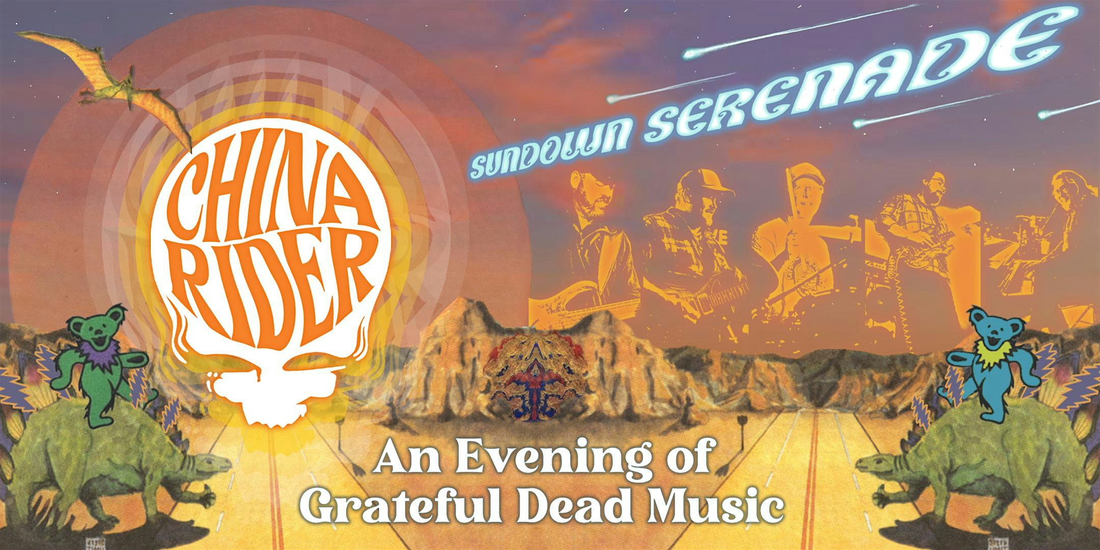 Sundown Serenade with China Rider: An Evening of Grateful Dead Music artwork from Crooners Supper Club